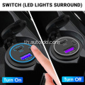 USB Port PD 65W USB Car Charger QC3.0